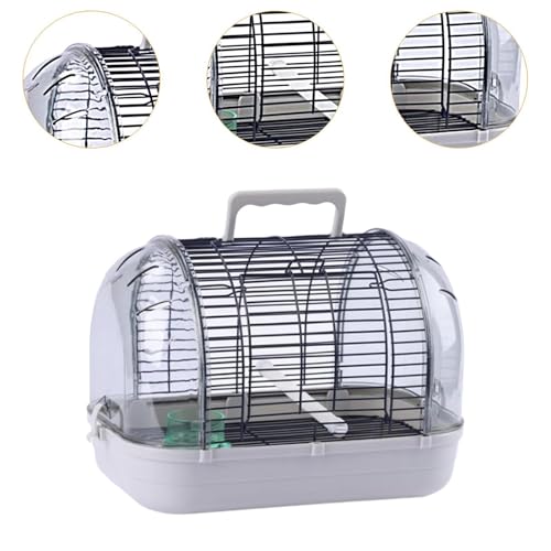 Cage pour oiseaux transparent et démontable accessoire perroquets conures