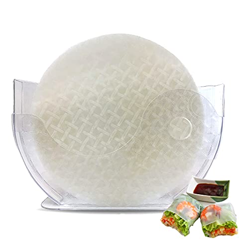 ARGCONNER Summer Roll Water Bowl Rice Paper Wrappers Holder