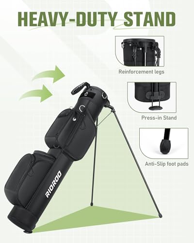 RIOROO 3-Way Divider Golf Stand Bag