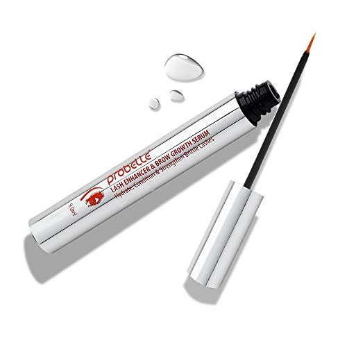 Probelle Lash & Brow Growth Serum, Eyelash Enhancer and Eyebrow Formula with Sympeptite Bioactive Peptide Blend, 9 mL