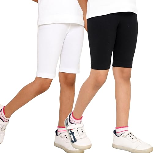 Image of TotzTouch Girls Cotton Stretchable Cycling Shorts | Girls Summer Shorts