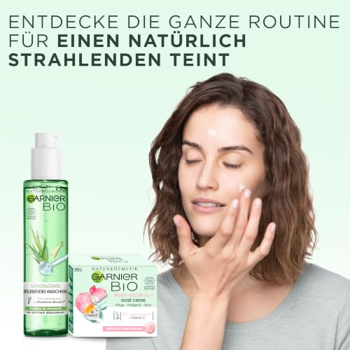 Garnier Waschgel, reinigt, erfrischt die Haut, feuchtigkeitsspendend, für normale bis Mischhaut, Garnier Bio, Bio Lemongrass… – Ansicht 6