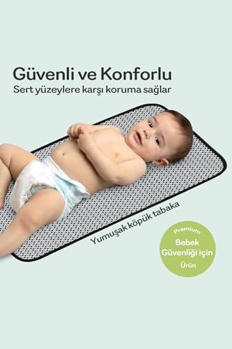 Monnhein Bebek Bakım Örtüsü, Bebek Alt Açma Minderi, Su Geçirmez Bebek Minderi (Woods) - Görsel 6
