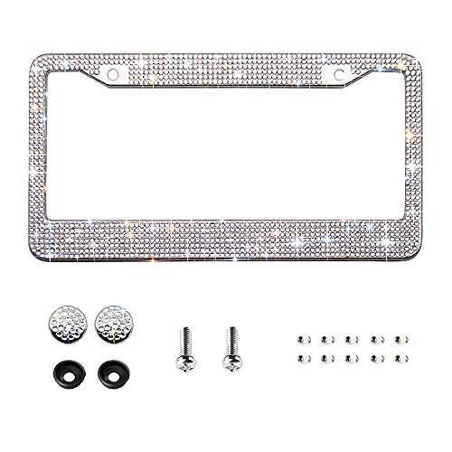 Cadre plaque immatriculation strass blanc 1400 cristaux