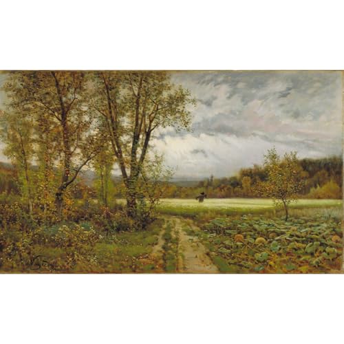 Impression giclée d'art L'épouvantail de Joaquim Vayreda sur grande toile