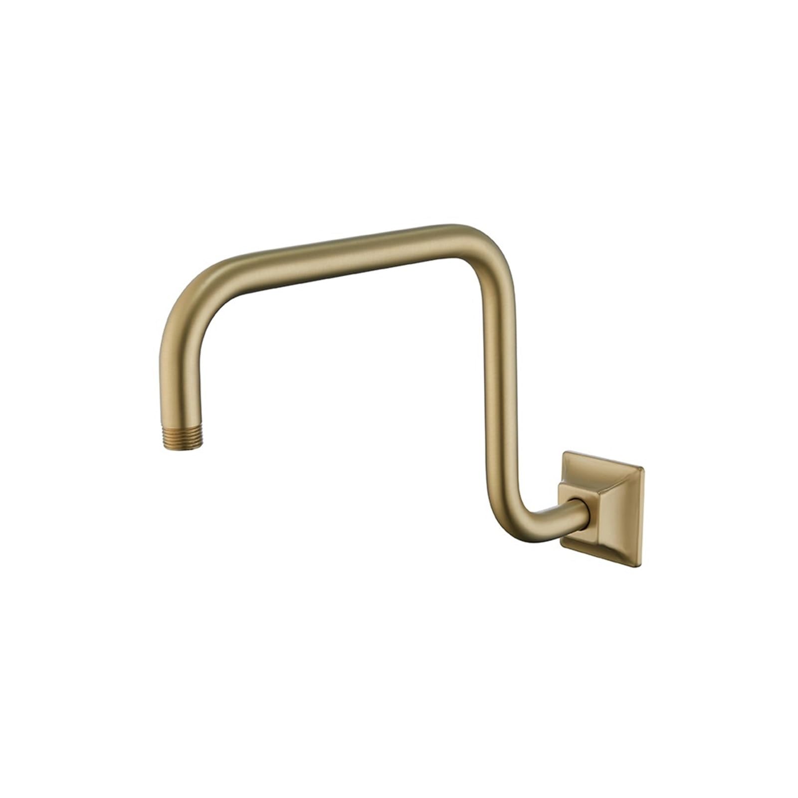 FBHFSUIEF Wall Mounted Shower Arm Extension Head Holder Stainless Stee for Elbow Bathroom Accessories Pipe Bath Tube Brushed Gold(Brushed Gold)