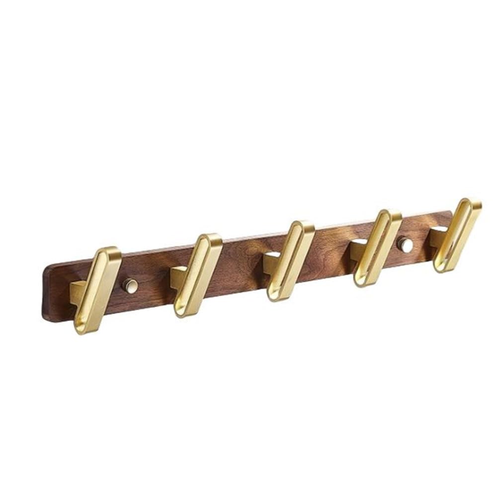 Porte-papier levier unique en noyer et accessoires de bain muraux