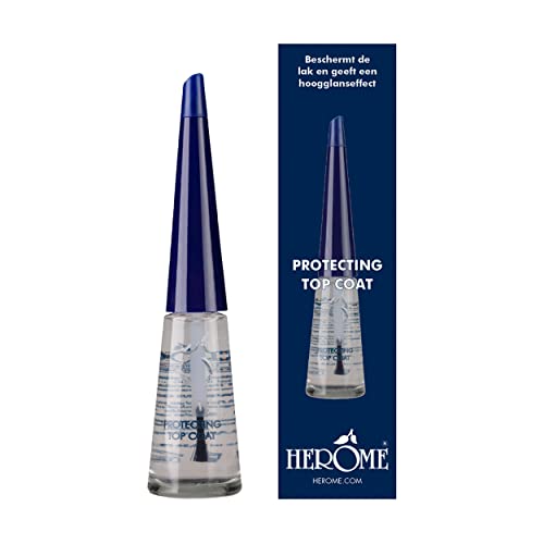 Herome - Top Coat de Secado Rápido 10ml | Laca de Uñas Semipermanente, Repelente al Agua, se Seca en 10 segundos, Protege el Esmalte Cover