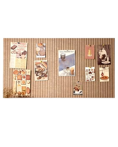 Rokeblau 60x40 cm Filz Pinnwand 0 9cm dick faltbare Fototafel mit selbstklebendem Klebeband dekorative Pinnwand aus Filz Filzboard für Wände in der Schule Hause Küche Büro Geschäft/Dunkel Kamel