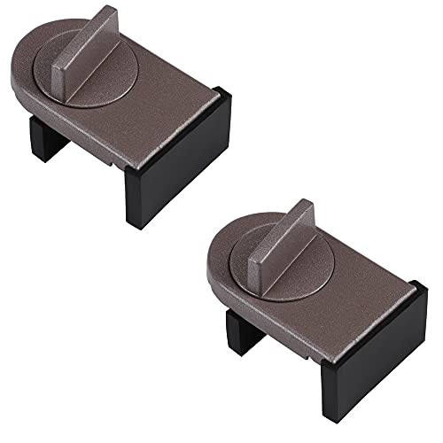 ANCLLO Lot de 2 verrous de sécurité réglables pour fenêtre coulissante