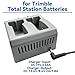 Dual Slots Battery Charger for Trimble R4 R6 R7 R8 R10 R12, S3 S5 S6 S7 S8 S9, SPS RTS VX Serials, 5700 5800 Total Station GNSS GPS RTK 53018010, 53022010 Battery Charger