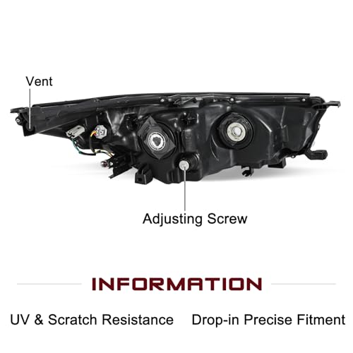 Image of JSBOYAT Headlight Assembly Fits for 2014 2015 2016 Toyota Highlander