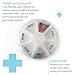 Deke Home - Round Portable Pill Box (2 Pack), Medicine Planner, Small 7 Day Weekly Travel Container, Medication, Vitamin Holder, Pillbox Organizer, Pill Dispenser, Daily Sorter & Reminder, BPA Free