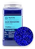 Dry & Dry [6 LBS] Blue Premium Indicating Silica Gel Beads(Industry Standard 2-4 mm) - Reusable Desiccant Beads
