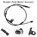 PXASU 34356792567 + 34356854168 Brake Pad Sensor Front & Rear Compatible for BMW E70 E71 X5 X6 2011 2012 2013 2014 2015 2016 Wheel Brake Wear Padds Replacement