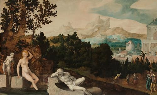 Tableau paysage Jan Van Scorel 60x90cm | Toile art abstrait