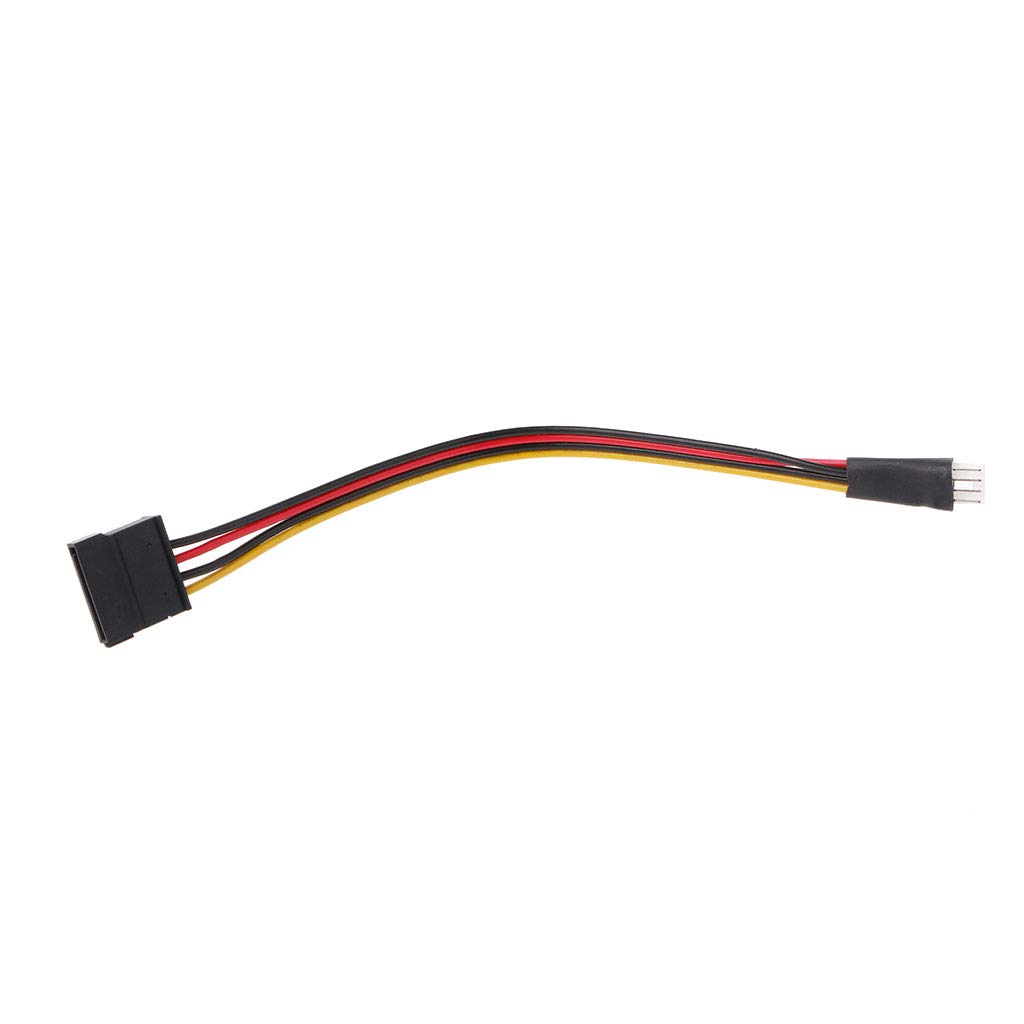 Lot De 2 Adaptateurs FDD 4 Broches Mâle Vers SATA Femelle 15 Broches - 22 Cm - Pour Alimentation PC