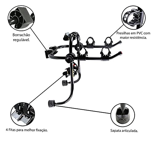 Transbike Suporte Pro Articulavel p/ 2 Bicicletas em Aço