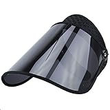 SUN VISOR UV PROTECTION HAT CAP HIKING GOLF TENNIS OUTDOOR (NO49-BLACK)