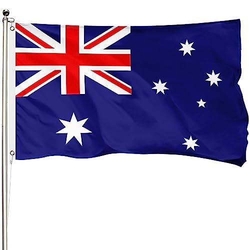 Drapeau Australie 90x150 cm extérieur en polyester 400D avec œillets