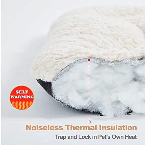Yfpets Self Warming Cat Bed Self Heating Dog Mat Thermal Pet Bed Mat Soft Crate Mat With Anti-Slip Bottom Machine Washble,24X18 In,Gray #TOP1