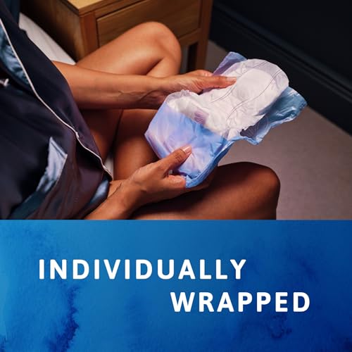 TENA Discreet Maxi Night, Incontinence Pads for Women, Specifically Designed for Night Time Protection with Wider Back and Extra Length, 48 Count (Pack of 1),packaging may vary - 7