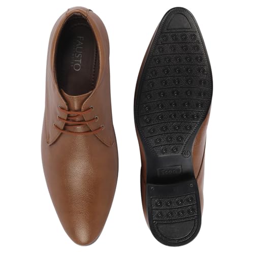 Image of FAUSTO Basics Men's Formal Office Lace Up Shoes