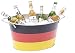 Produktbild Getränke,- und Eiswanne Deutschland Kühler Eimer für Bier, Sekt oder Champagner Flaschenkühler Design Fußball EM 2020 WM Weltmeister Fanartikel Getränkekühler Party Eiswürfel