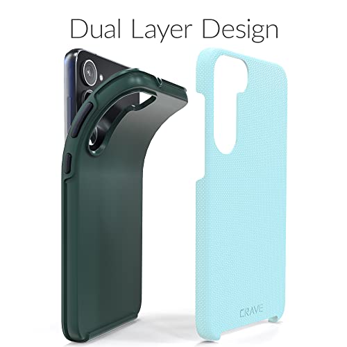 Image of Crave for Samsung Galaxy S23 Plus Case, Shockproof Protection Dual Layer Case for Samsung Galaxy S23 Plus (6.6 inch) - Aqua
