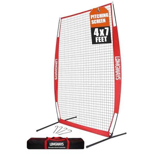 Portable Baseball Pitching Screen with Carry Bag