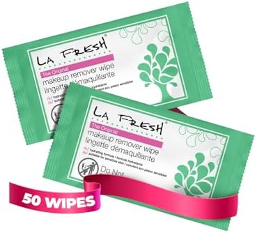 LA Fresh Makeup Remover Wipes With Vitamin E, 50 Count
