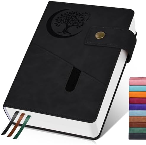 Hardcover Leather Journal Notebook – 360 Pages, 100GSM Paper, Lay Flat, With Pen & Accessories