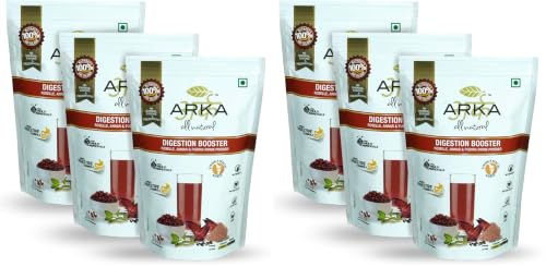 Image of Arka All Natural 3 Pk Digestion Booster Preservative Free Health & Nutritional Instant Energy Drink Powder Mix - 215gm Each (Pack of 2)