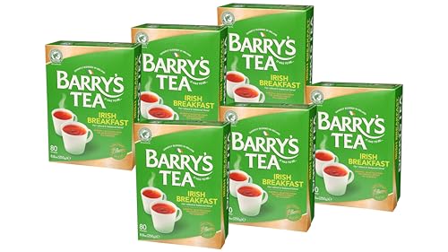 Barry's Tea Irish Breakfast 80 count Tea Bags (Pack of 6) Barry's Tea Irish Breakfast 80 count Tea Bags (Pack of 6)