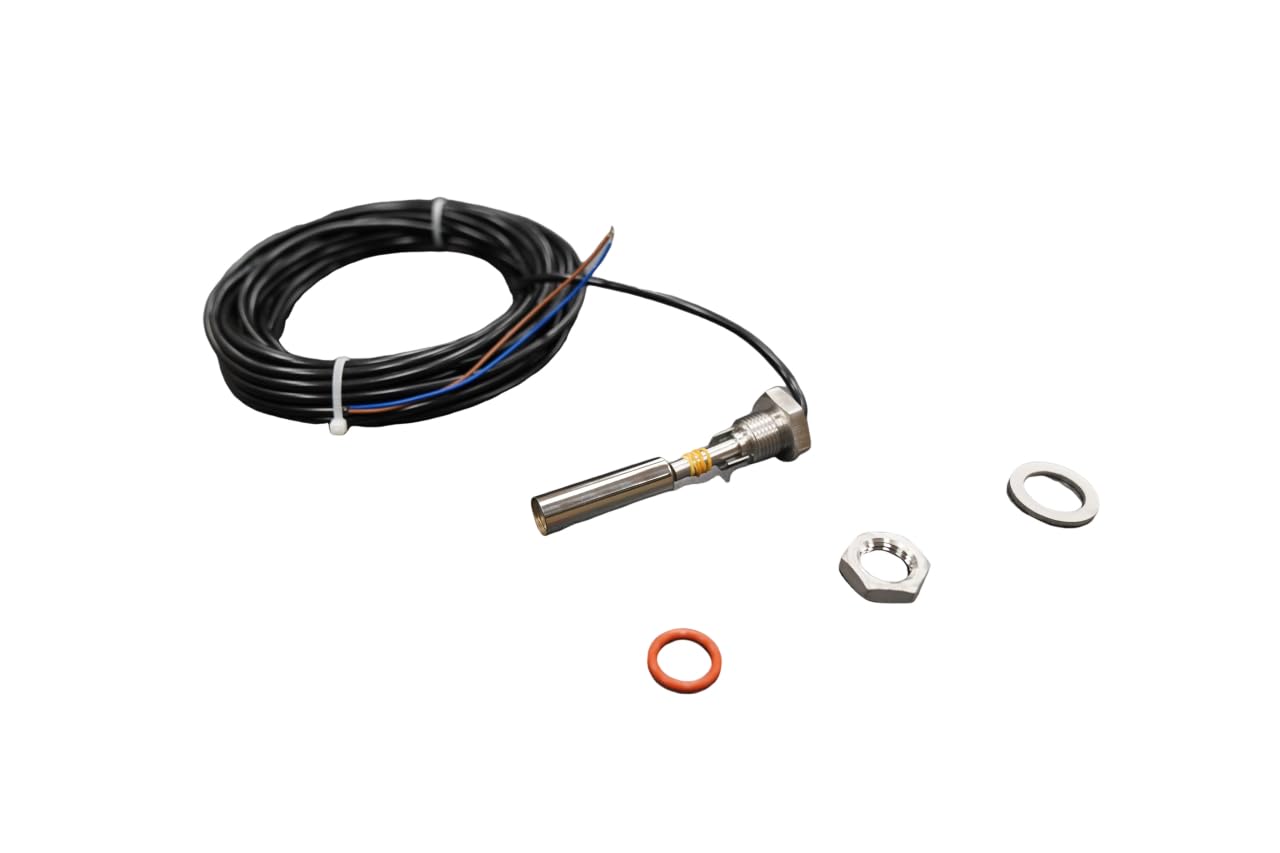 Low Level Float Switch Kit - 1/2” Male NPT, Reliable Liquid Level Sensor with 10 Foot Electrical Cord, 1/4" max. wall thickness