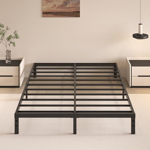 - No Box Spring Needed Heavy Duty Metal Platform Mattress Fo