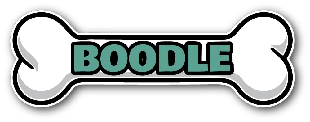 Boodle, Dog Bone Shape Sticker
