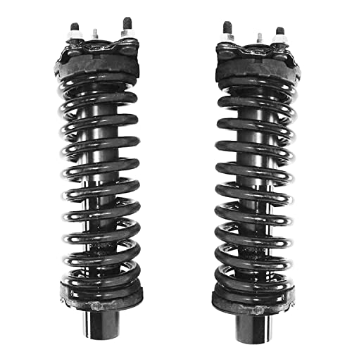 Image of Detroit Axle - 6pc Front End Suspension Kit for 2002 2003 2004 Jeep Liberty, 2 Struts with Coil Spring Assembly 2 Upper Control Arms 2 Lower Ball Joints Replacement