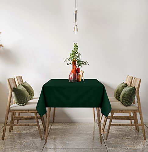 Utopia Kitchen Rectangle Table Cloth 2 Pack [60X102 Inches, Hunter Green] Tablecloth Machine Washable Fabric Polyester Table Cover For Dining, Buffet Parties, Picnic, Events, Weddings And Restaurants #TOP7