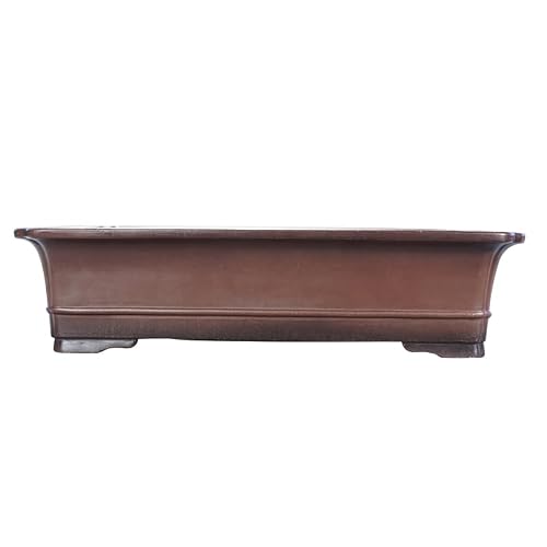Gelasige A Flower Pots Purple Sand Handmade Ntique Purple Clay Rectangle 74Cm Simple Classical Green Plants Nd Flowers Bonsai Outdoor Flower Pots