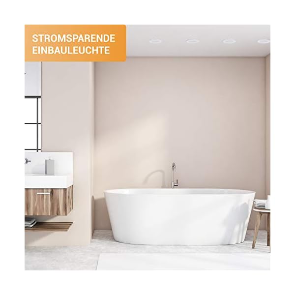 TEVEA PREMIUM LED Einbauleuchte - 230v - LED Einbaustrahler - helles, reines Licht - Deckenspot - Ultra Flach - IP44… – Bild 7