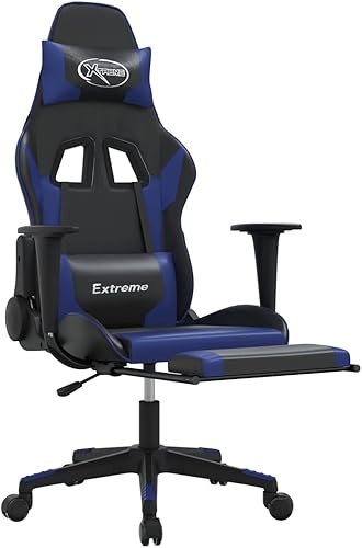 Miniatura 3 de Silla de masaje para videojuegos, silla giratoria para juegos de computadora, silla de tareas con reposacabezas y soporte lumbar, adecuada para