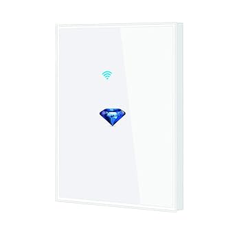 Tuya SmartLife WiFi Curtain Wall Touched Intelligent Switch Board Panel for Roller Shutter Electric Motor Voice APP Remote Control SmartHome 1 Gang/2 Gang/3 Gang