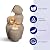 Puulye 29.53” H 3-Tiers Cascading Jars Outdoor Water Fountain Made with Eco-Friendly Recyclable Materials, Polyethylene Waterfall Fountain, Outdoor Decor with LED Lights for Patio, Backyard