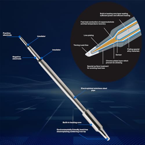Image of C245-D4 Soldering Iron Tips,Compatible with T245 Soldering Station,Ideal for Repair Mobile Phone Motherboard Watch