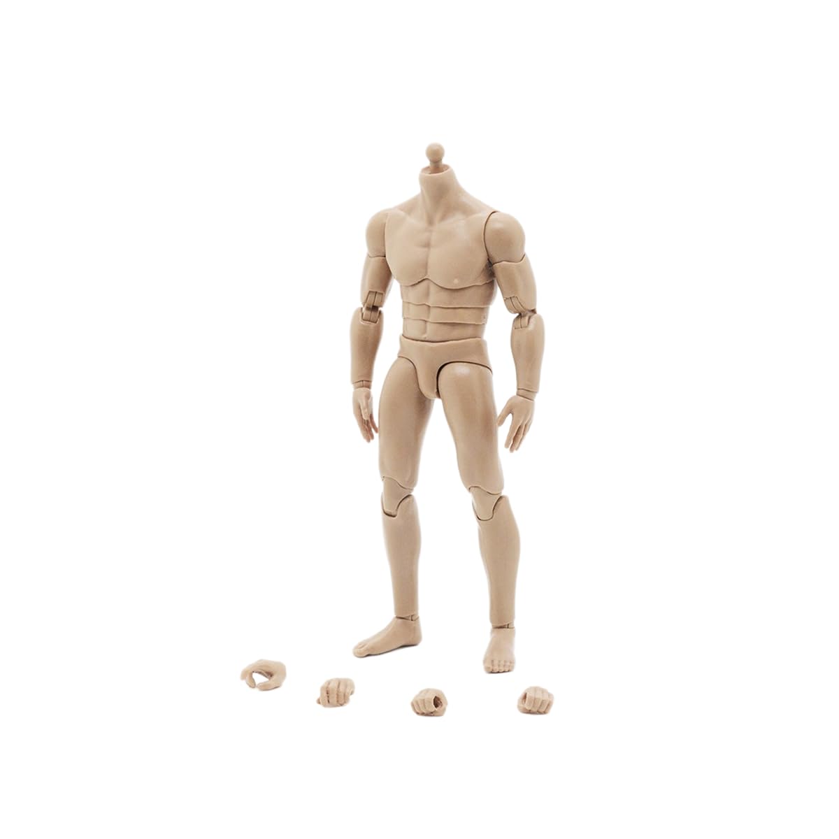 1/12 Scale Male Body,6inch Male Joint Flexible Soldier Miniature Action Figure Body Collectible (3pcs Waist)