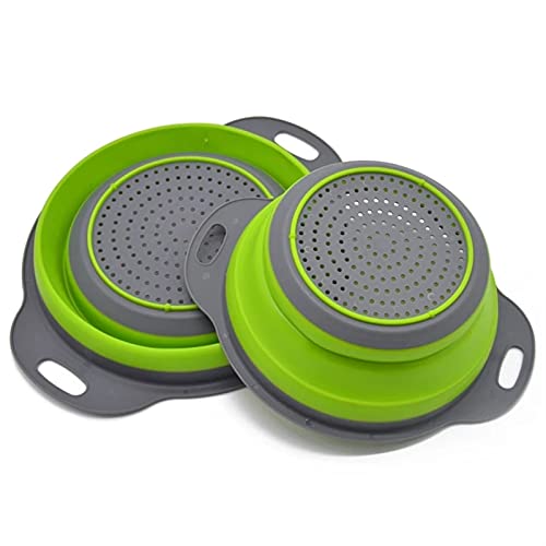Passoire silicone pliable grand format égouttoir de cuisine rétractable