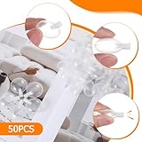 Nogeqi 50 Stück Quietscher zum Einnähen 37mm, Spieluhr zum Einnähen Rasseleier Hundespielzeug Quietschend Rassel Baby Transparent Squeakers für Hunde Spielzeug Haustiere Geeignet