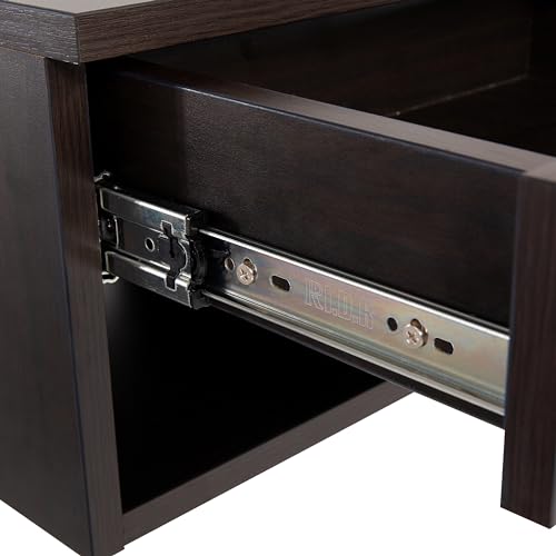 JONATHAN Y Ettore 15.7" Wall Mounted Nightstand, Dark Brown, Set of 2 by JONATHAN Y - Used condition - Image 5