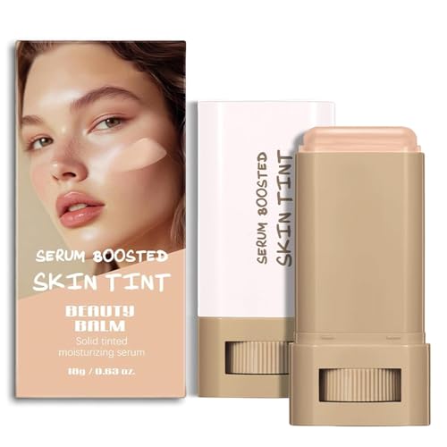 Beauty Balm Serum Boosted Skin Tint – Hydrating Tinted Moisturizer Foundation Stick, Portabl Moisturizing Contour Stick for Face Makeup (# 05)